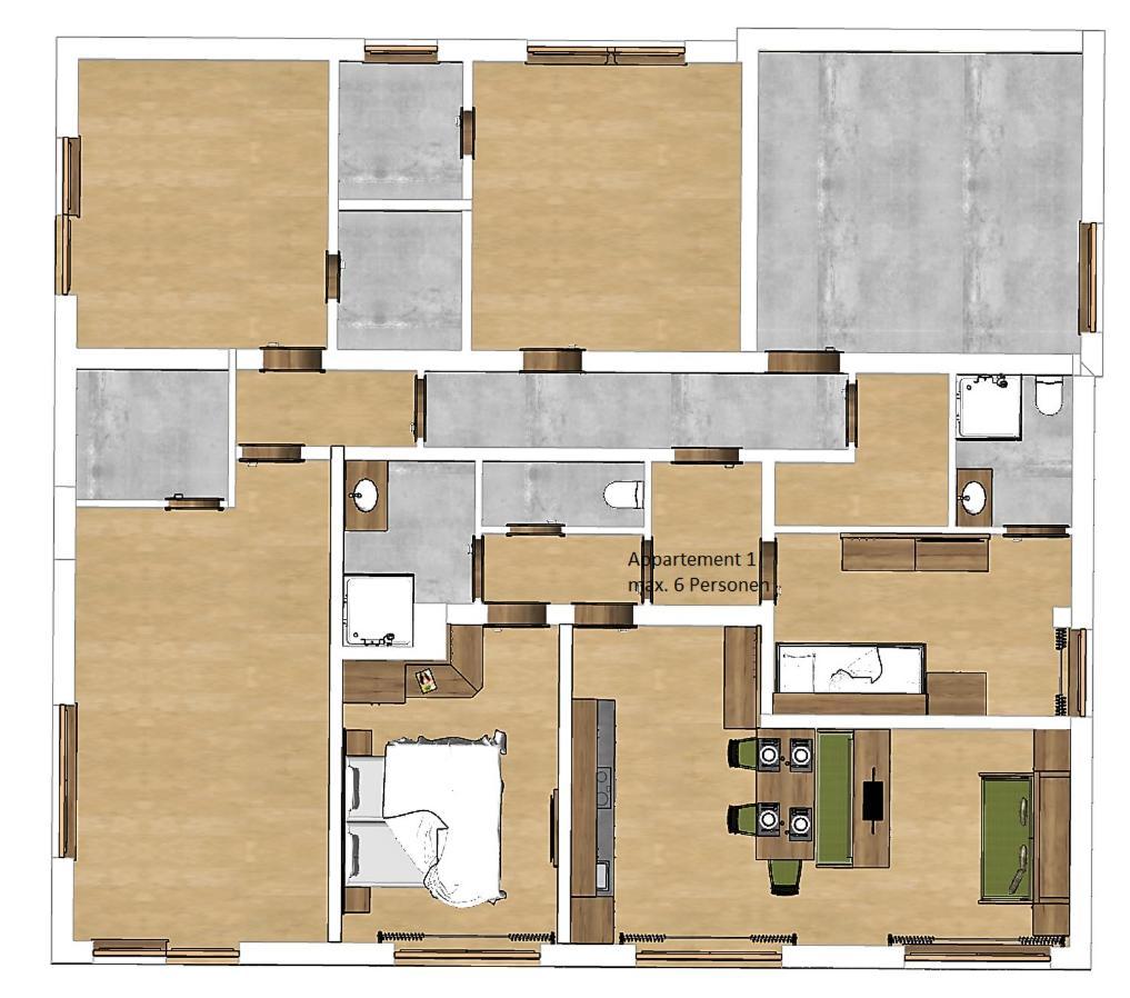 Appartements Alpin Saalbach-Hinterglemm Rum bild